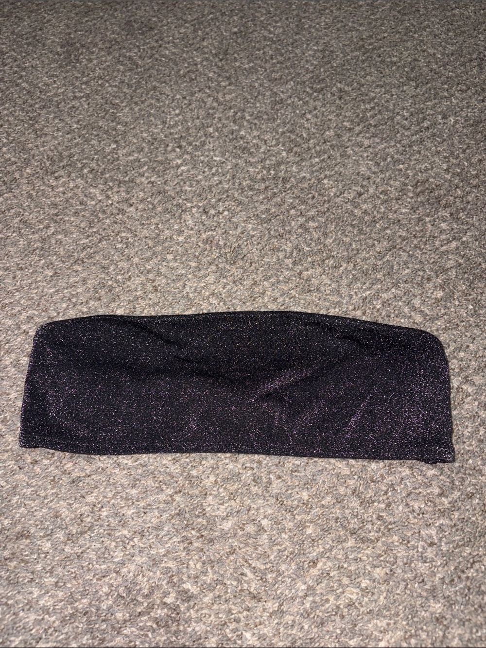 SHEIN Black Shimmer Bandeau Hair Accessory
